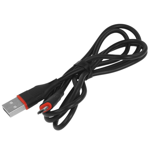 Купить Кабель круглый Borofone micro USB - USB 2.0 Type-A черный 1 м  9244425. Характеристики, отзывы и цены в Донецке
