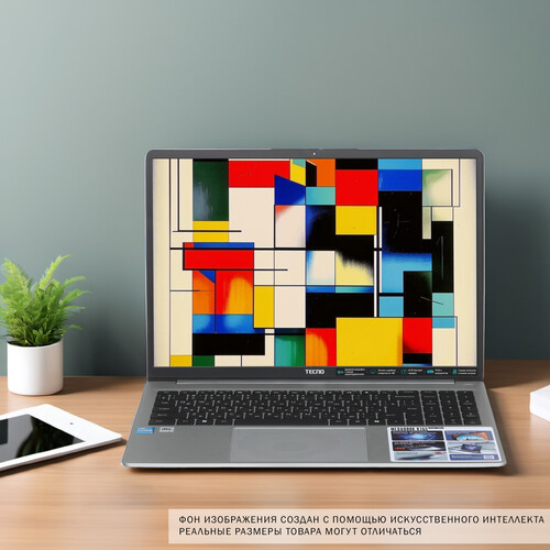 Купить 16" Ноутбук Tecno Megabook K16S серебристый  5610771. Характеристики, отзывы и цены в Донецке