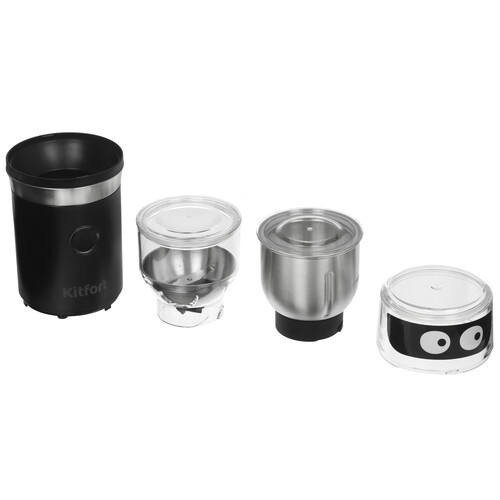 Купить Кофемолка электрическая Kitfort KT-799 черный  9934030. Характеристики, отзывы и цены в Донецке