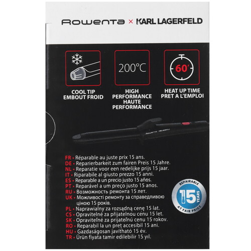 Купить Щипцы для завивки волос Rowenta CF321LF0  5485726. Характеристики, отзывы и цены в Донецке