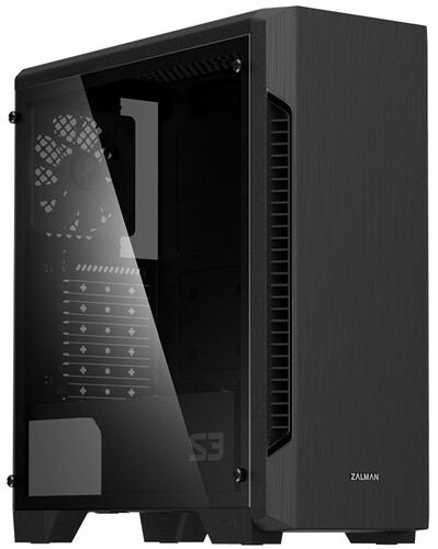 Купить Корпус ZALMAN S3 TG [S3 TG BLACK] черный  5356795. Характеристики, отзывы и цены в Донецке