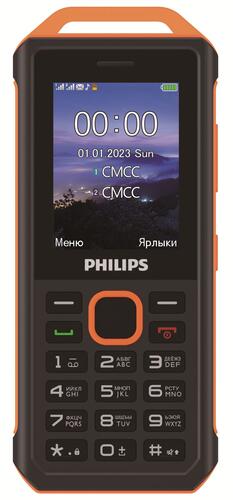 Купить Сотовый телефон Philips Xenium E2317 оранжевый/черный  5404803. Характеристики, отзывы и цены в Донецке