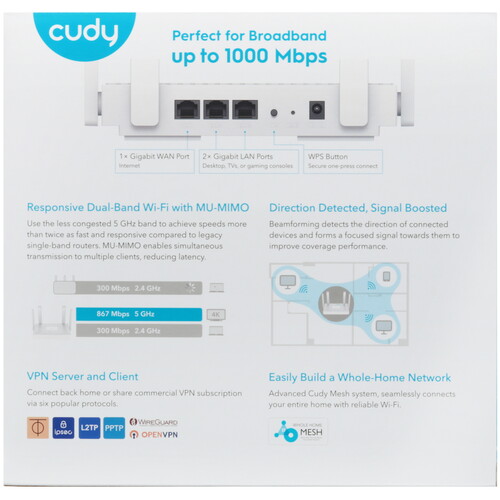 Купить Wi-Fi роутер Cudy WR1300E v2  5623913. Характеристики, отзывы и цены в Донецке