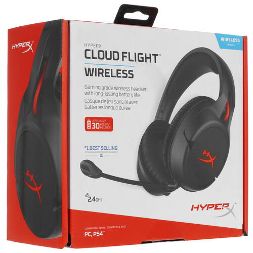 Купить Беспроводные/проводные наушники HyperX Cloud Flight черный 2022  5404027. Характеристики, отзывы и цены в Донецке
