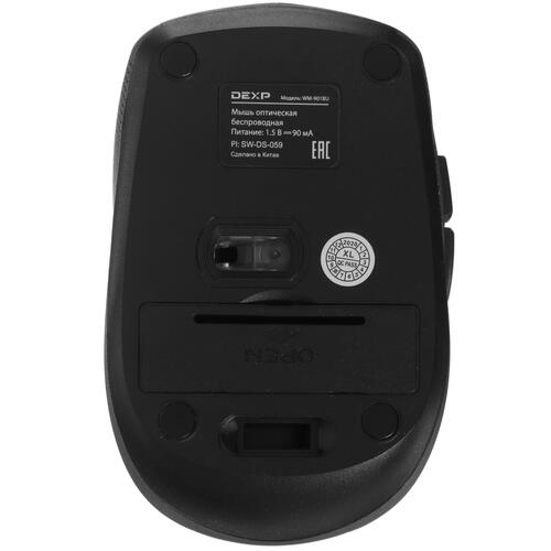 Купить Мышь беспроводная DEXP WM-901BU  черный  1102434. Характеристики, отзывы и цены в Донецке