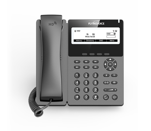 Купить Телефон VoIP Flyingvoice P22P серый  9089008. Характеристики, отзывы и цены в Донецке