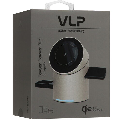 Купить Беспроводное зарядное устройство VLP Tower Power 3 in 1 for Apple бежевый  9263144. Характеристики, отзывы и цены в Донецке