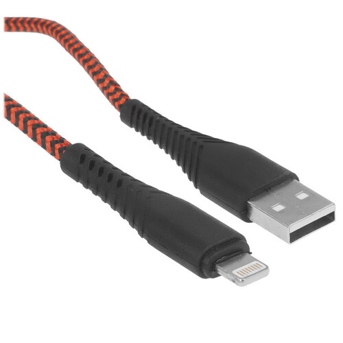 Купить Кабель круглый BoraSCO Lightning 8-pin - USB 2.0 Type-A красный 1 м  5614063. Характеристики, отзывы и цены в Донецке