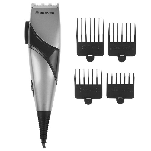 Купить Машинка для стрижки BRAYER 3434BR серый/черный  9928709. Характеристики, отзывы и цены в Донецке