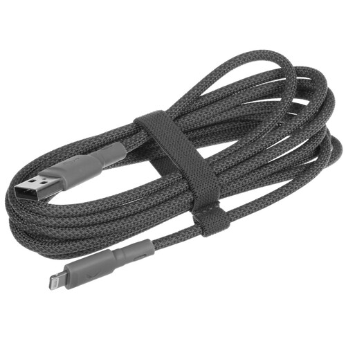 Купить Кабель круглый COMMO Lightning 8-pin MFI - USB 2.0 Type-A серый 2.2 м  5470713. Характеристики, отзывы и цены в Донецке