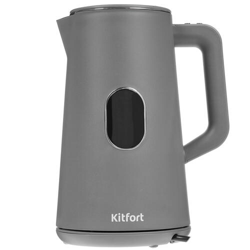 Купить Электрочайник Kitfort KT-6115-2 серый  8197882. Характеристики, отзывы и цены в Донецке
