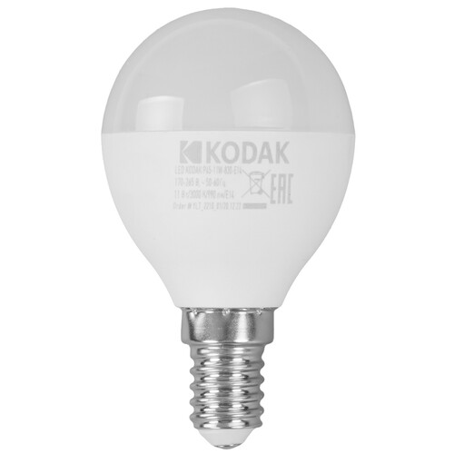 Купить Комплект светодиодных ламп Kodak P45-11W-830-E14  9305896. Характеристики, отзывы и цены в Донецке