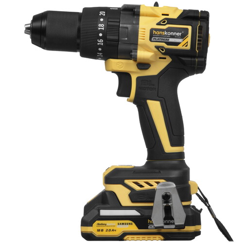 Купить Дрель-шуруповерт Hanskonner HCD20165PRO 1BatterySystem 18V  5452207. Характеристики, отзывы и цены в Донецке