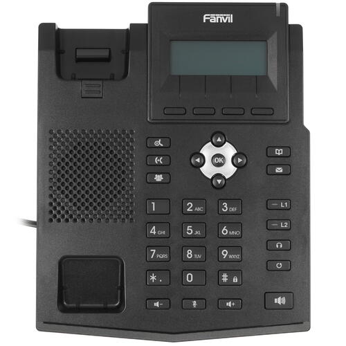 Купить Телефон VoIP Fanvil X1SP черный  1624192. Характеристики, отзывы и цены в Донецке