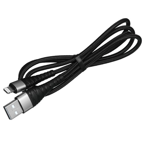 Купить Кабель круглый Borofone Lightning 8-pin - USB 2.0 Type-A черный 1 м  5475084. Характеристики, отзывы и цены в Донецке