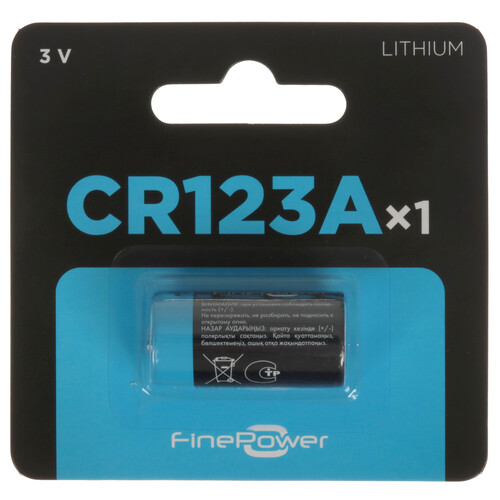 Купить Батарейка FinePower CR123 (CR123A/DL123A/R123)  5410507. Характеристики, отзывы и цены в Донецке