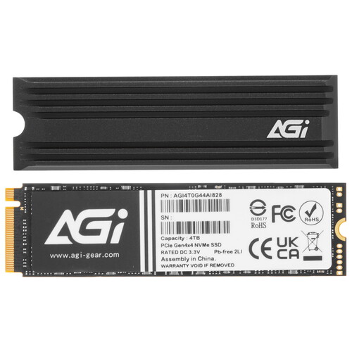 Купить 4000 ГБ M.2 NVMe накопитель AGI AI828  5620300. Характеристики, отзывы и цены в Донецке
