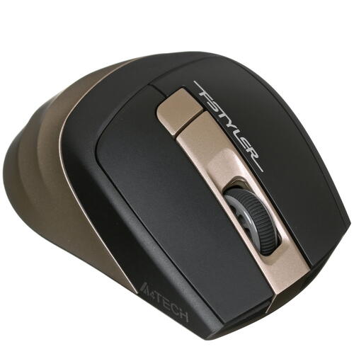 Купить Мышь беспроводная A4Tech Fstyler FG35  золотистый  8164174. Характеристики, отзывы и цены в Донецке