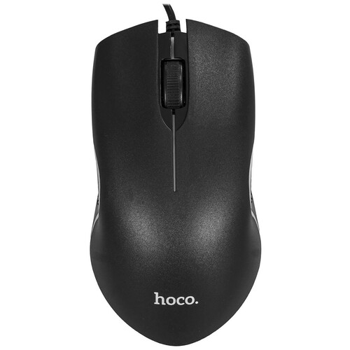 Купить Мышь проводная Hoco GM19 [6931474784131] черный  9237811. Характеристики, отзывы и цены в Донецке