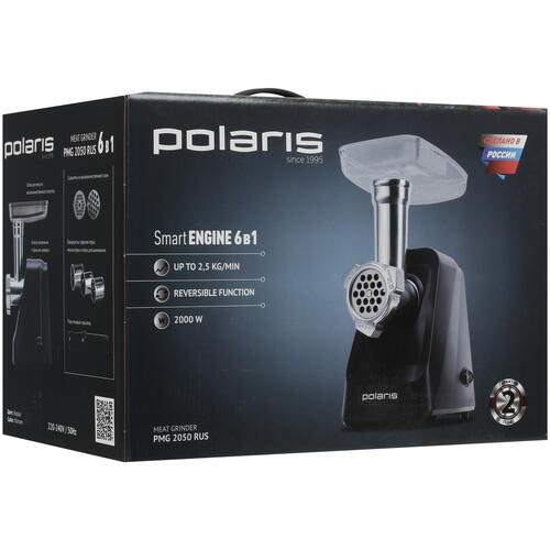 Купить Мясорубка электрическая Polaris PMG 2050 RUS фиолетовый  1381649. Характеристики, отзывы и цены в Донецке