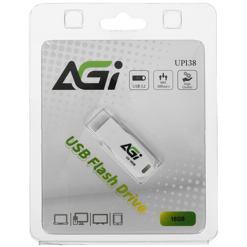 Купить Память USB Flash 16 ГБ Agi UP138 [AGI016GBWUP138]  5464979. Характеристики, отзывы и цены в Донецке