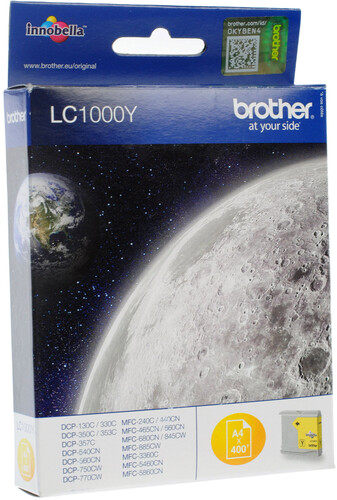 Купить Картридж Brother LC-1000Y желтый  2500678. Характеристики, отзывы и цены в Донецке