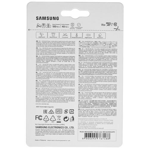 Купить Карта памяти Samsung PRO Endurance microSDXC 256 ГБ  5464073. Характеристики, отзывы и цены в Донецке