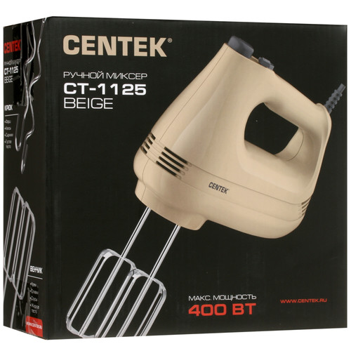 Купить Миксер Centek CT-1125 бежевый  5319483. Характеристики, отзывы и цены в Донецке