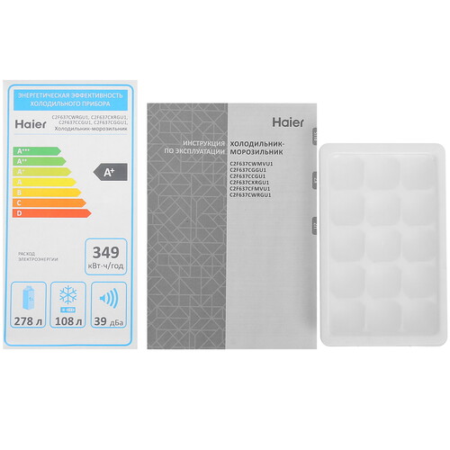 Купить Холодильник с морозильником   Haier C2F637CXRGU1 серебристый  5463933. Характеристики, отзывы и цены в Донецке