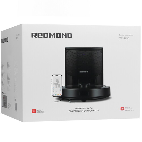 Купить Робот-пылесос Redmond VR1323S черный  5462455. Характеристики, отзывы и цены в Донецке
