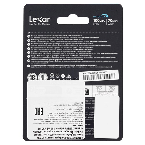 Купить Карта памяти Lexar microSDXC 512 ГБ [LSDMI512BB633A]  5456360. Характеристики, отзывы и цены в Донецке