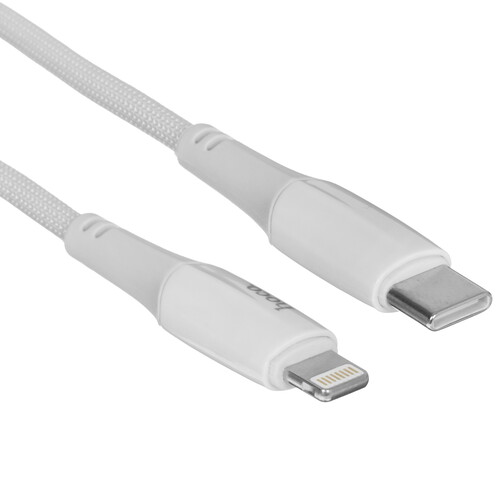 Купить Кабель круглый Hoco Lightning 8-pin - USB 2.0 Type-A белый 1 м  5635317. Характеристики, отзывы и цены в Донецке