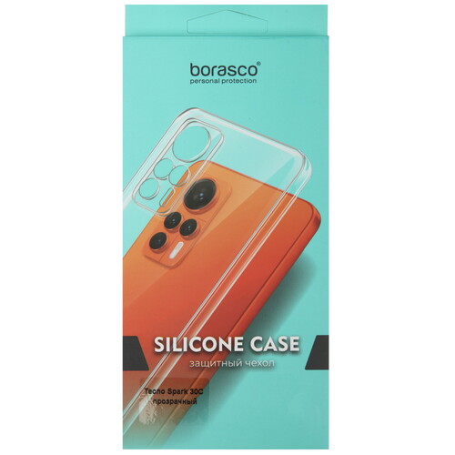 Купить Накладка  BoraSCO Silicone Case для Tecno SPARK 30C прозрачный  5489252. Характеристики, отзывы и цены в Донецке