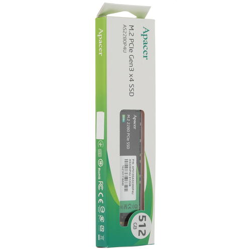 Купить 512 ГБ M.2 NVMe накопитель Apacer AS2280P4U [AP512GAS2280P4U-1]  4876954. Характеристики, отзывы и цены в Донецке
