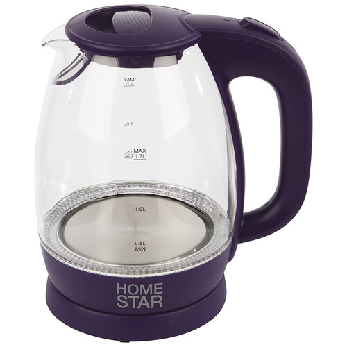 Купить Электрочайник Homestar HS-1012 фиолетовый  8145309. Характеристики, отзывы и цены в Донецке