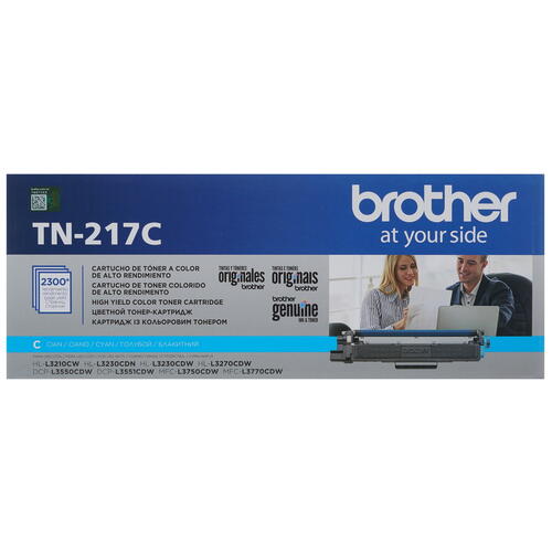 Купить Картридж лазерный Brother TN-217C голубой  1296592. Характеристики, отзывы и цены в Донецке