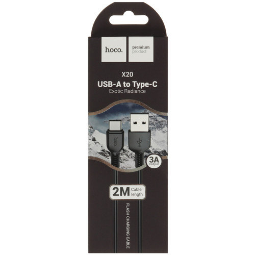 Купить Кабель Hoco USB Type-C - USB Type-A черный  5474970. Характеристики, отзывы и цены в Донецке