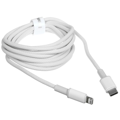 Купить Кабель круглый Baseus Lightning 8-pin - USB Type-C белый 2 м  9260736. Характеристики, отзывы и цены в Донецке