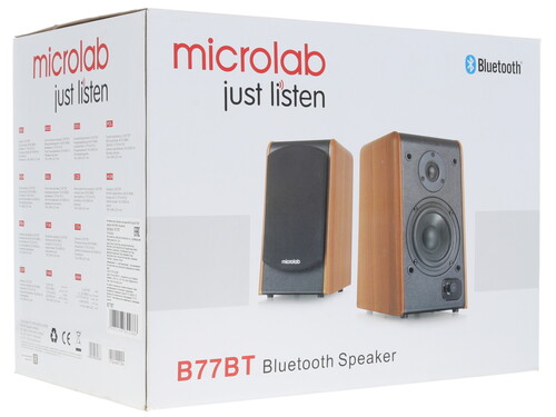 Купить Колонки Microlab B77BT коричневый  1173609. Характеристики, отзывы и цены в Донецке