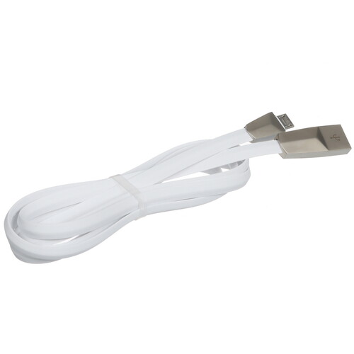 Купить Кабель плоский Hoco micro USB - USB 2.0 Type-A белый 1.2 м  5475204. Характеристики, отзывы и цены в Донецке