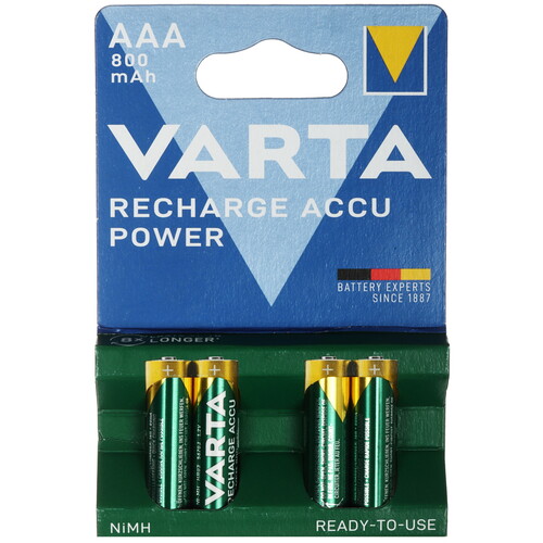 Купить Аккумулятор VARTA Recharge Accu Power 800 мА*ч  1901173. Характеристики, отзывы и цены в Донецке