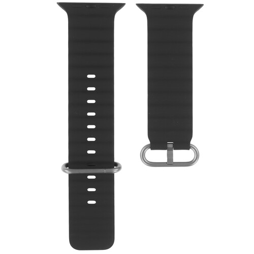 Купить Ремешок Apple для Apple Watch 44/ 45/ 46/ 49mm черный/серый  5628907. Характеристики, отзывы и цены в Донецке