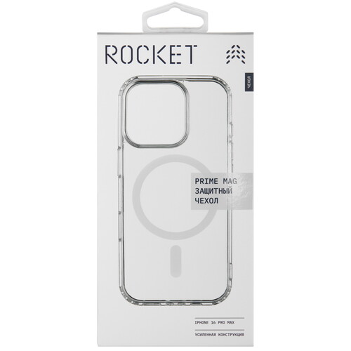 Купить Накладка  Rocket Prime Mag для Apple iPhone 16 Pro Max прозрачный  5474321. Характеристики, отзывы и цены в Донецке
