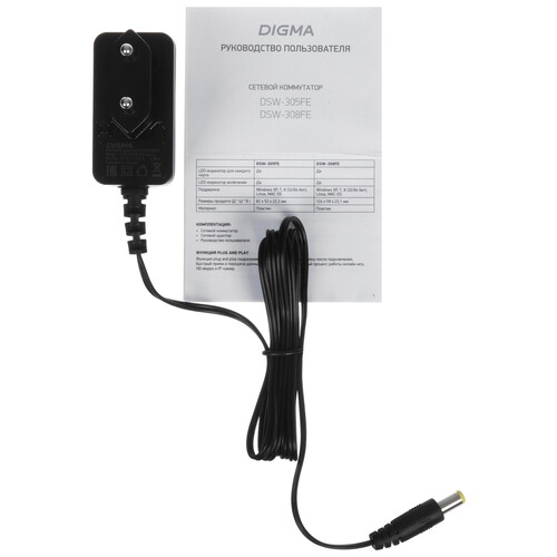 Купить Коммутатор Digma DSW-308FE  9156493. Характеристики, отзывы и цены в Донецке