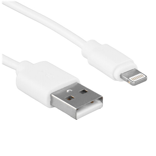 Купить Кабель круглый Гарнизон Lightning 8-pin - USB 2.0 Type-A белый 1 м  5485426. Характеристики, отзывы и цены в Донецке