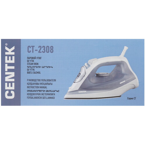 Купить Утюг Centek CT-2308 синий  9189264. Характеристики, отзывы и цены в Донецке