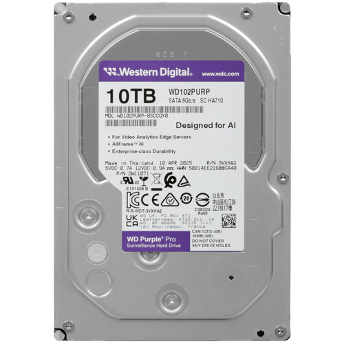 Купить 10 ТБ Жесткий диск WD Purple Pro  5622194. Характеристики, отзывы и цены в Донецке
