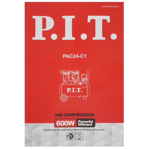 Купить Компрессор поршневой безмасляный P.I.T. PAC24-C1  5339625. Характеристики, отзывы и цены в Донецке