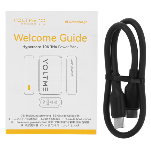 Купить Портативный аккумулятор VOLTME Hypercore 10K Trio серый  9211048. Характеристики, отзывы и цены в Донецке