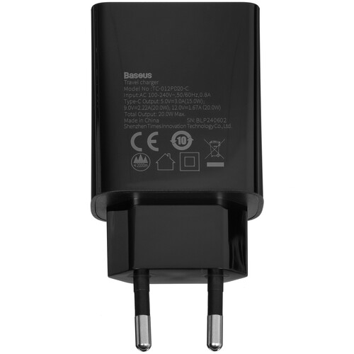 Купить Сетевое зарядное устройство Baseus Speed Mini черный  5370222. Характеристики, отзывы и цены в Донецке